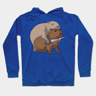 Capybara rage Hoodie